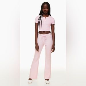 Sunday Best Waffle Crew Top and Bottoms